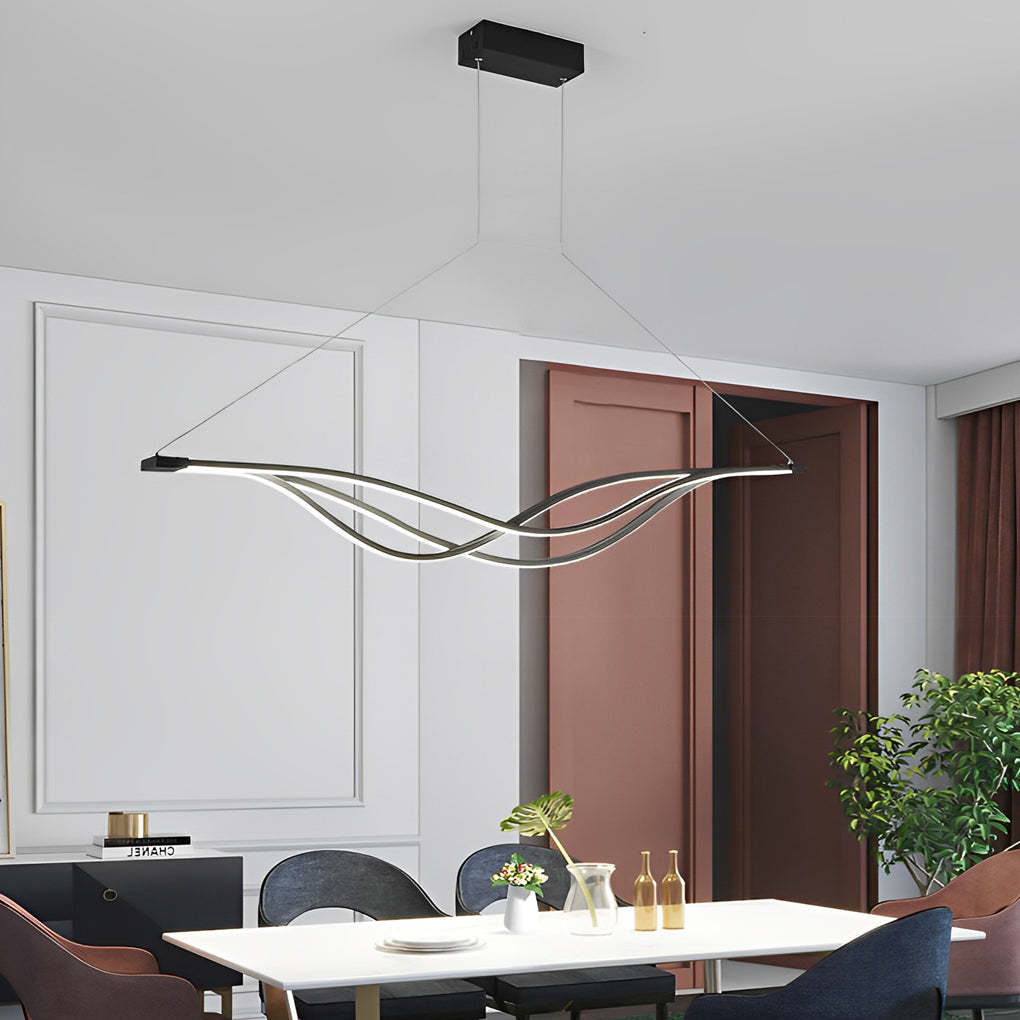 Long Wave Dimmable Remote Nordic Chandelier
