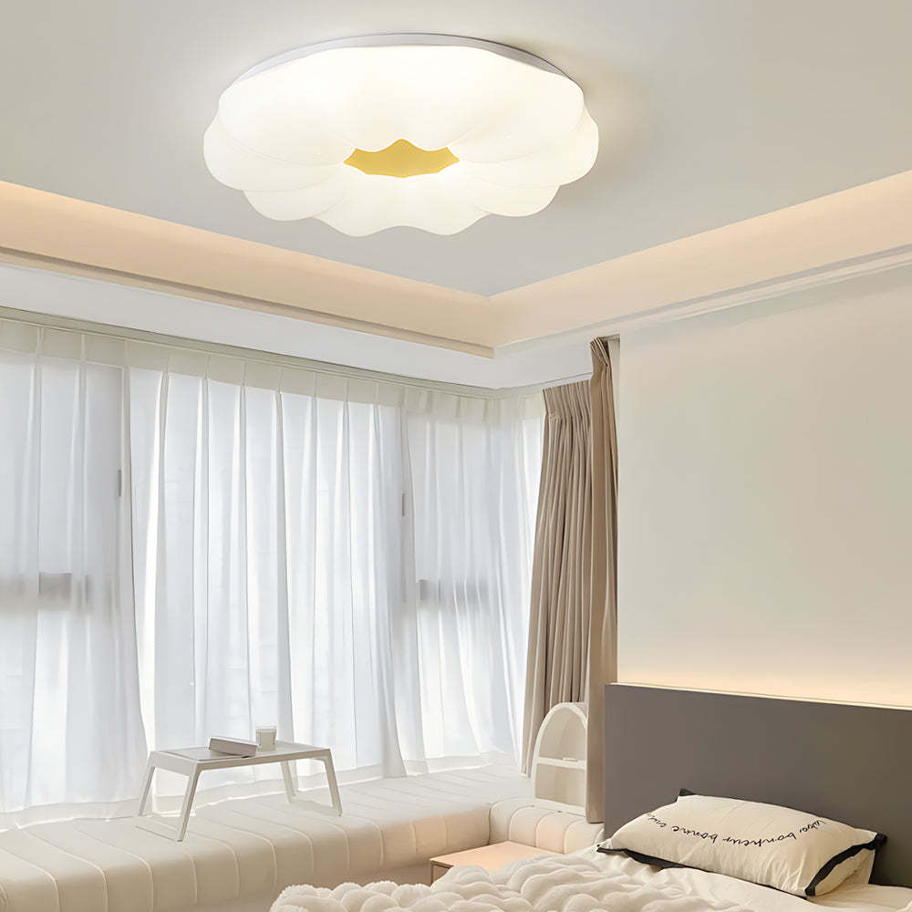 Cloud Flower Iron Acrylic Dimmable Modern Ceiling Lamp