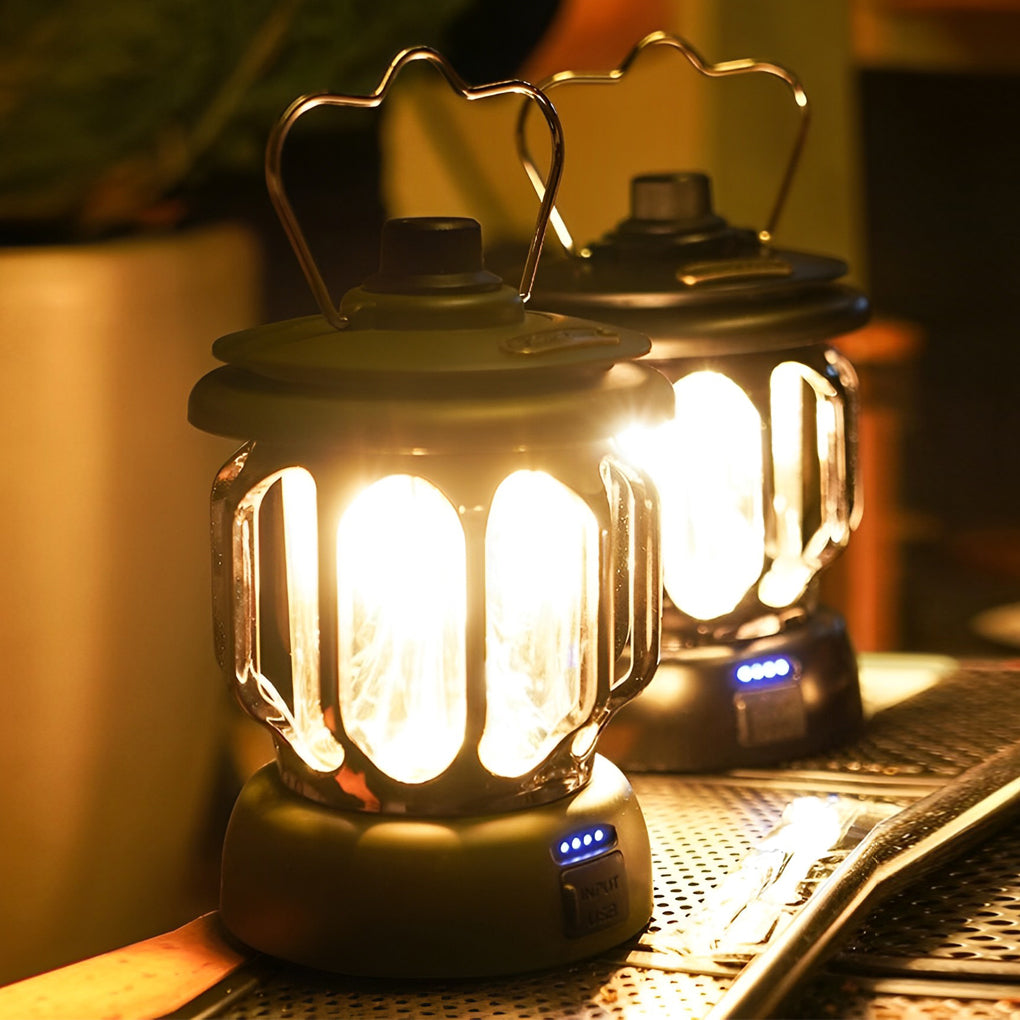 Portable Multi-function LED Waterproof Rechargeable Outdoor Lanterns-Lighom
