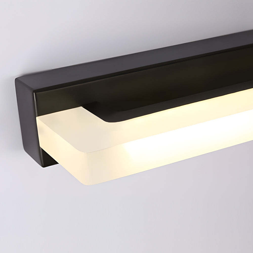 15.74" Linear LED Black Mesh Filter Bathroom Vanity Light