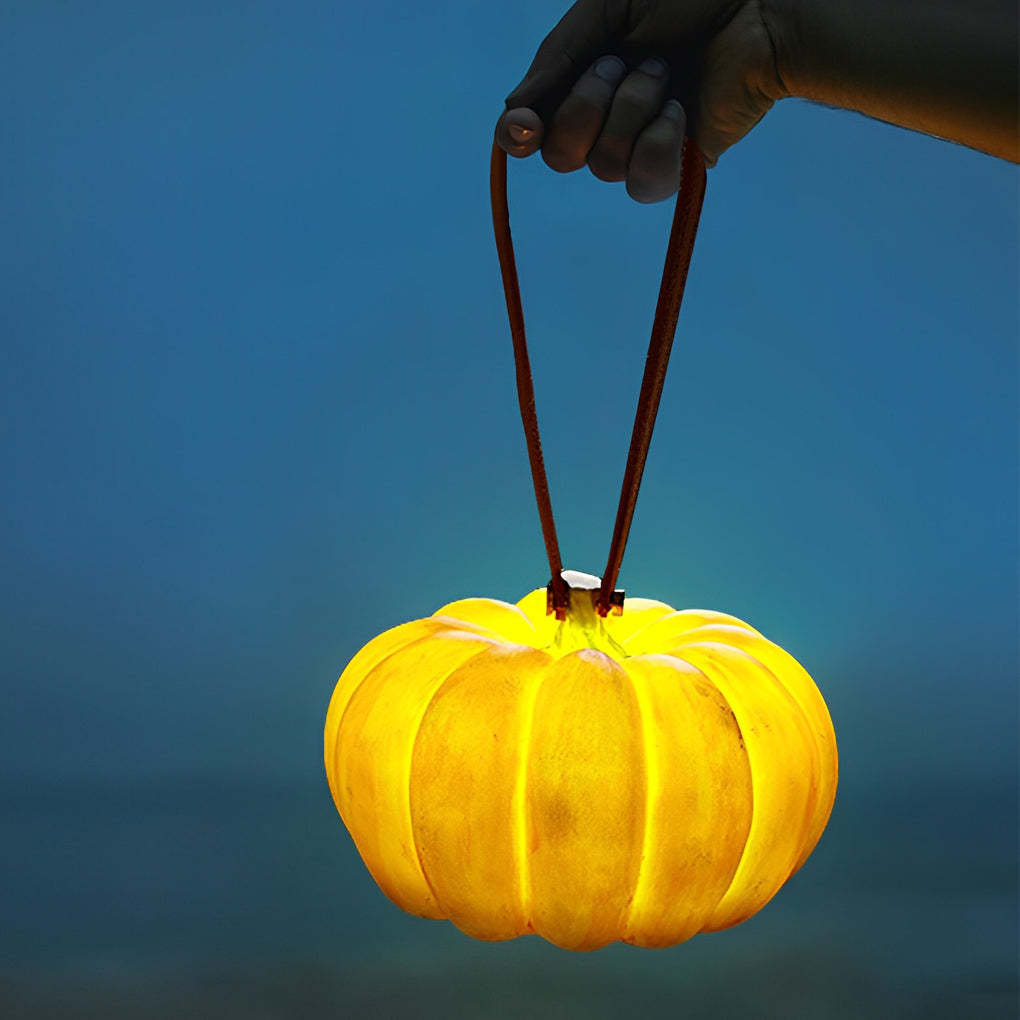 Portable Resin Pumpkin LED Waterproof USB Chargeable Outdoor Lights-Lighom