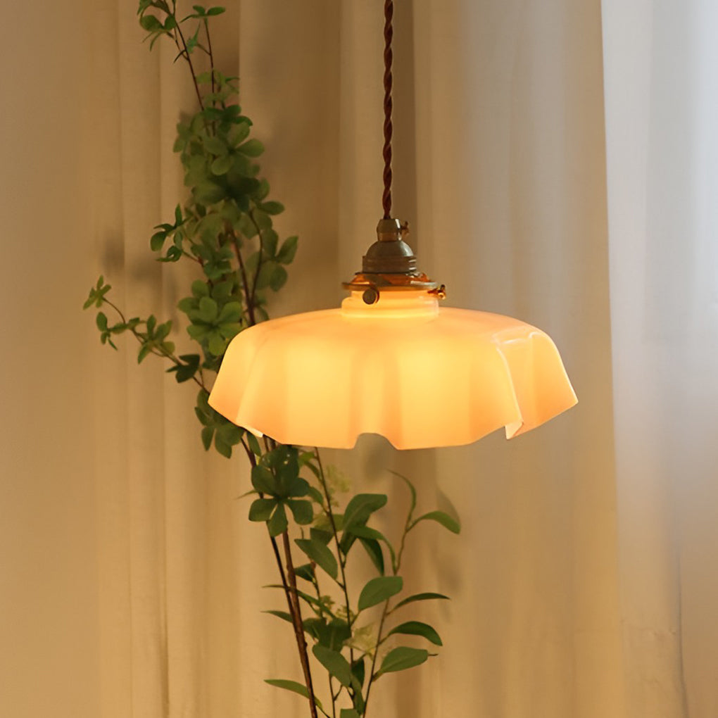 Round Glass LED Nordic Island Pendant