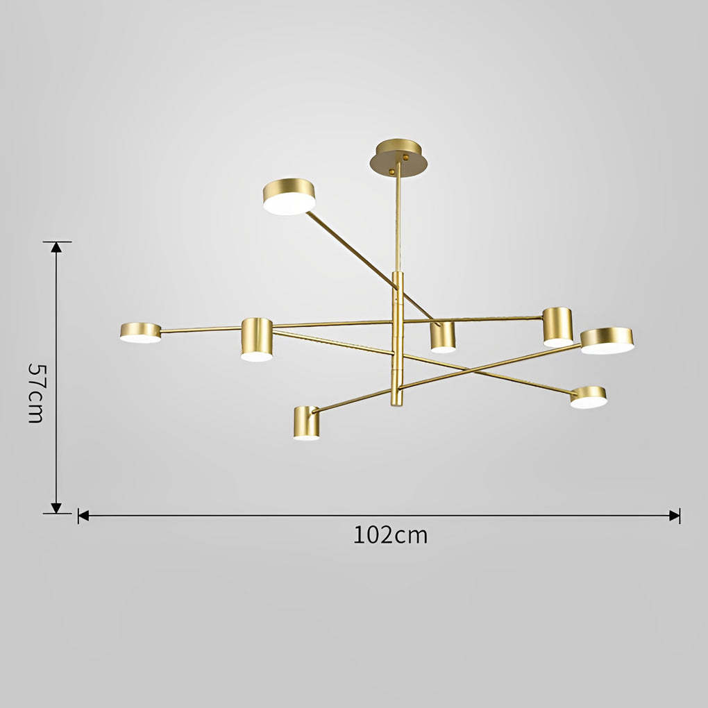 Minimalist Nordic Geometric Pendant Light Metal Acrylic Ceiling Lights-Lighom