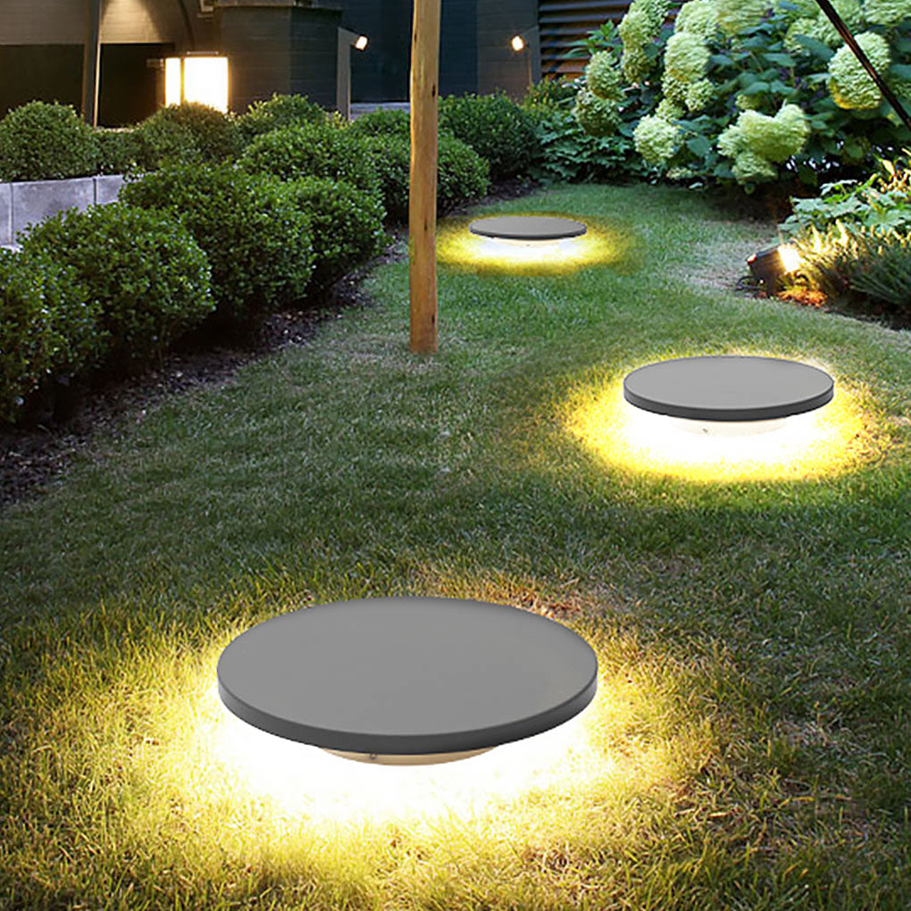 Halo Bottom-Emitting LED Solar Ground Light