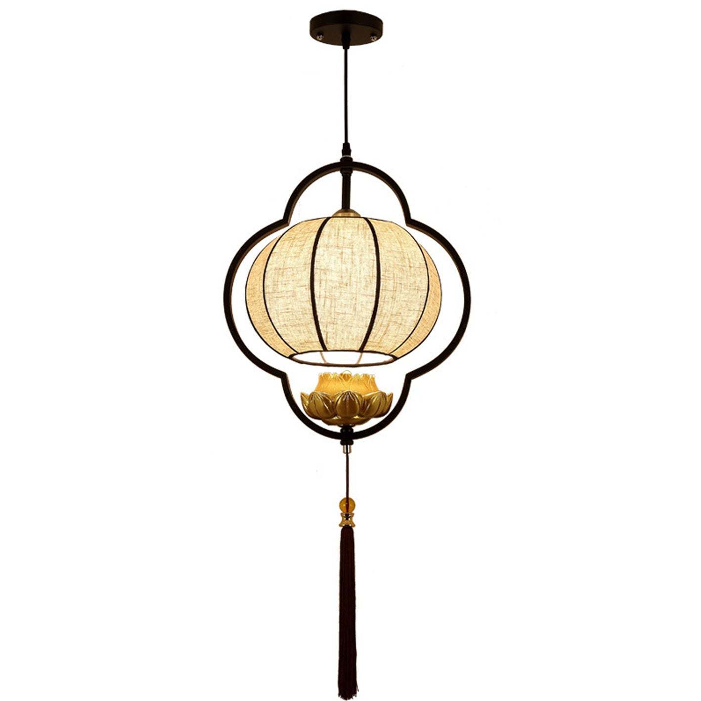 Chinese Retro Luxury Wrought Iron Pendant Light
