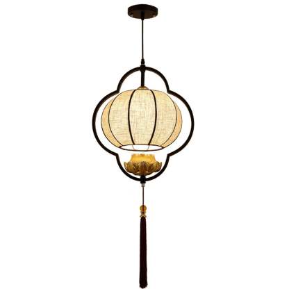 Chinese Retro Luxury Wrought Iron Pendant Light