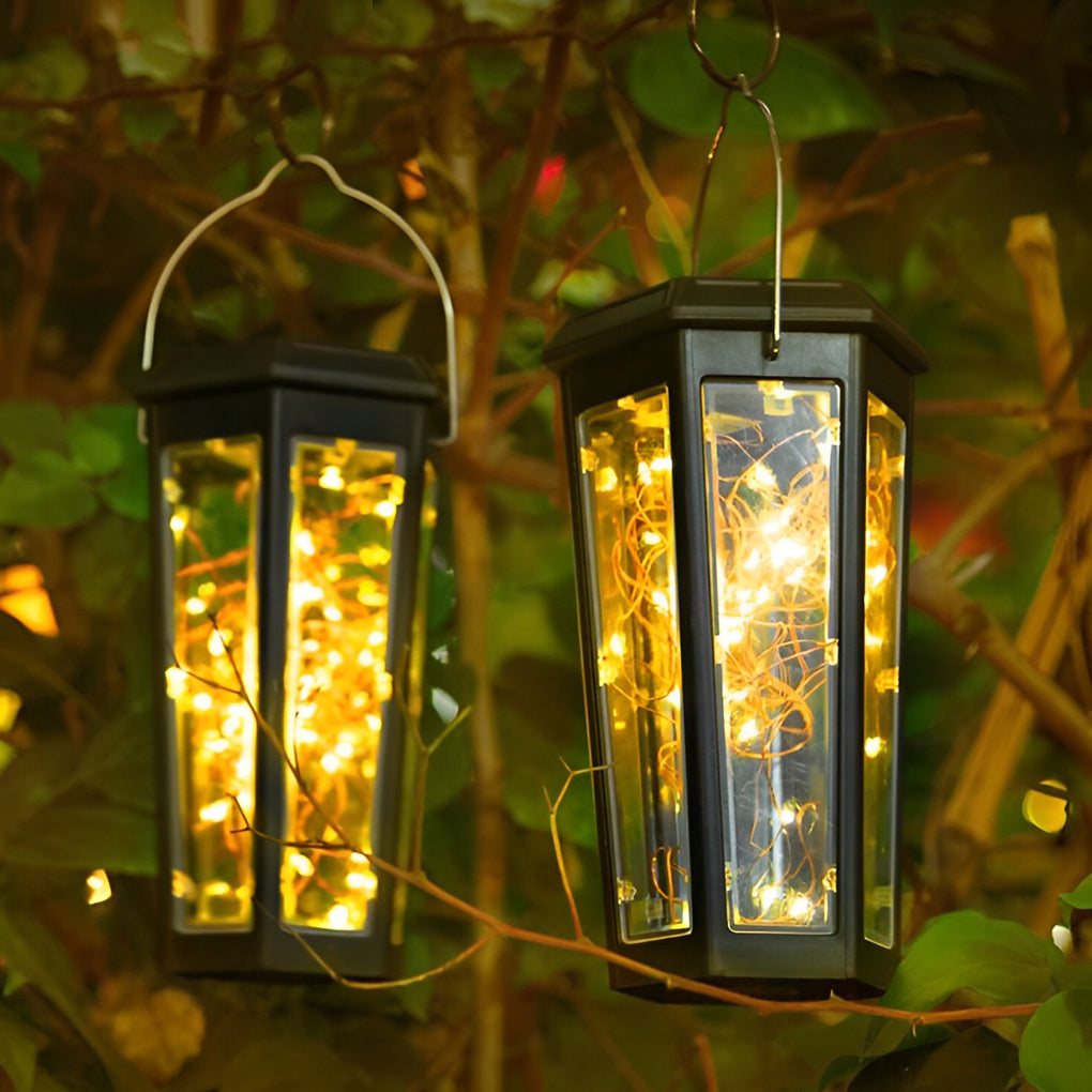 2Pcs Hexagonal Waterproof LED Motion Sensor Outdoor Solar Lawn Lights-Lighom