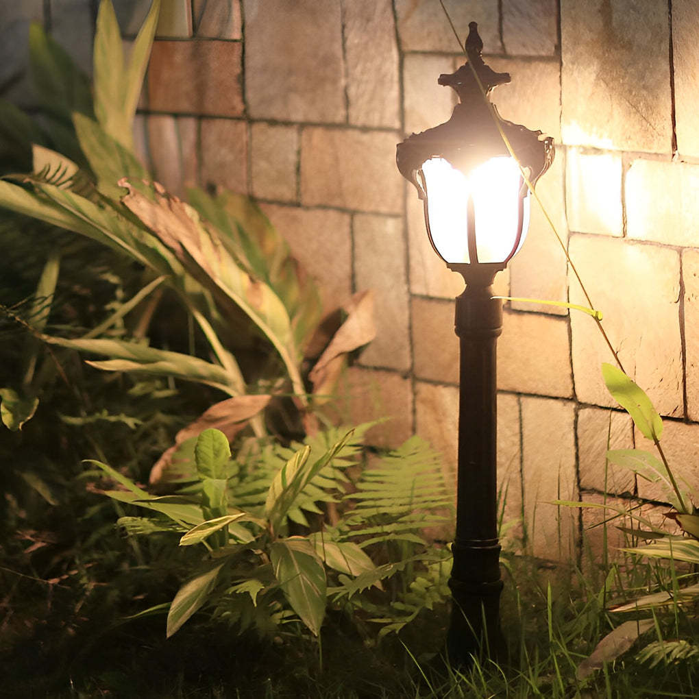 Traditional European-Style LED Outdoor Pathway Lamp Post - Durable & Waterproof-Lighom