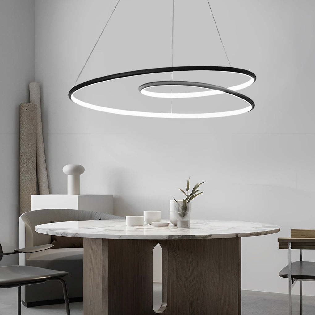 Circle Dimmable LED Nordic Pendant Chandelier