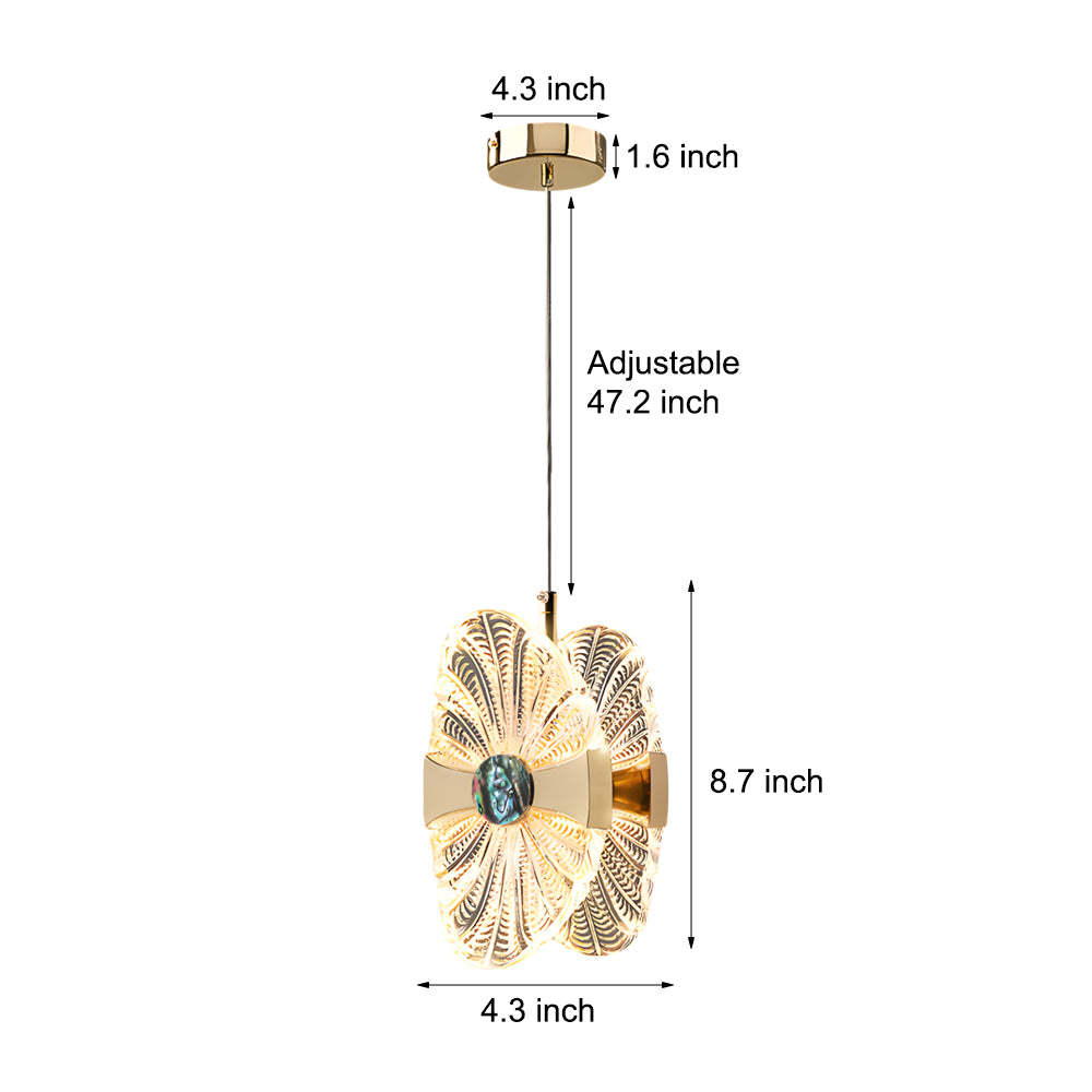 Acrylic Lotus Leaf Dimmable Modern Pendant Light