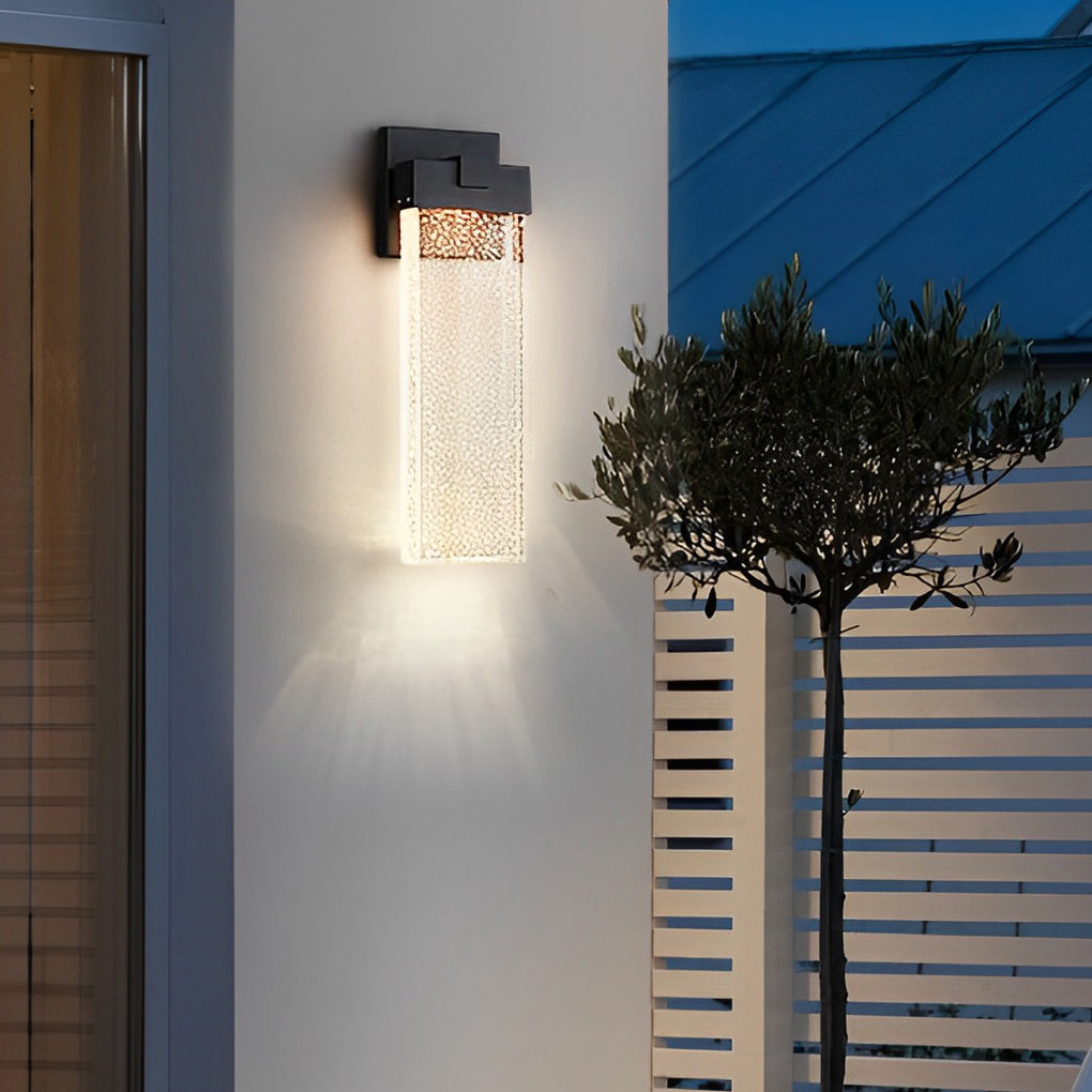 Rectangular Bubble Crystal LED Modern Wall Lamp