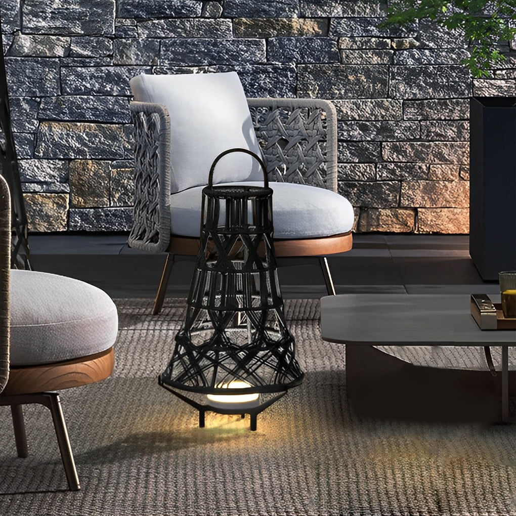Metal Outdoor Tribal Floor Lamp-Lighom