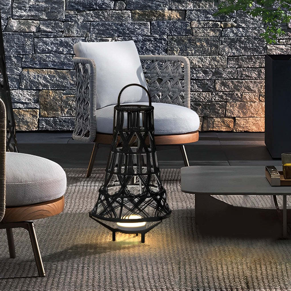 Metal Outdoor Tribal Floor Lamp-Lighom