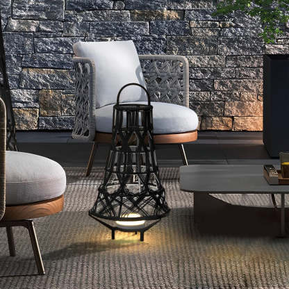 Metal Outdoor Tribal Floor Lamp-Lighom