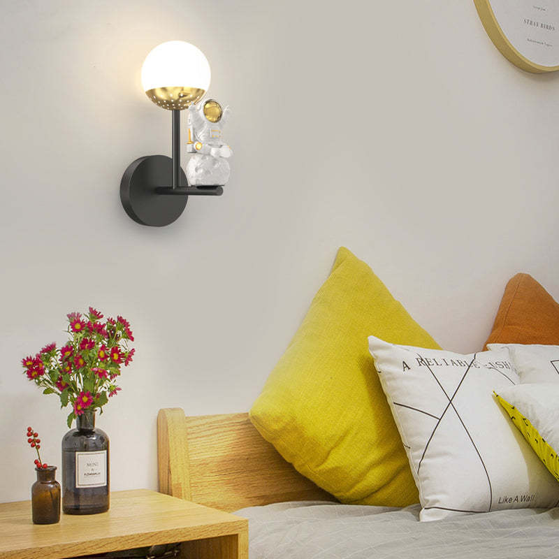 Moon Astronaut Decor Three Step Dimming Modern LED Wall Lights Fixture-Lighom