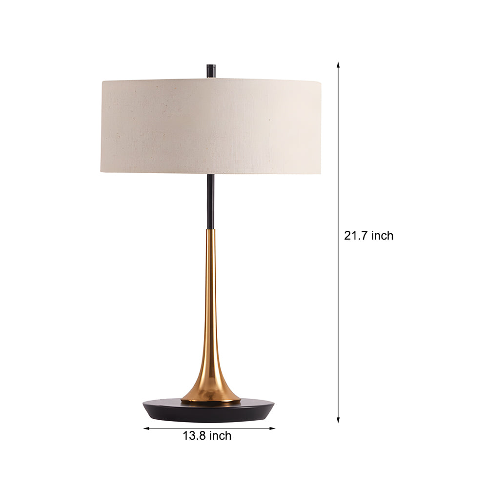 21.7 inch Brass and Espresso Bronze Modern Table Lamp-Lighom