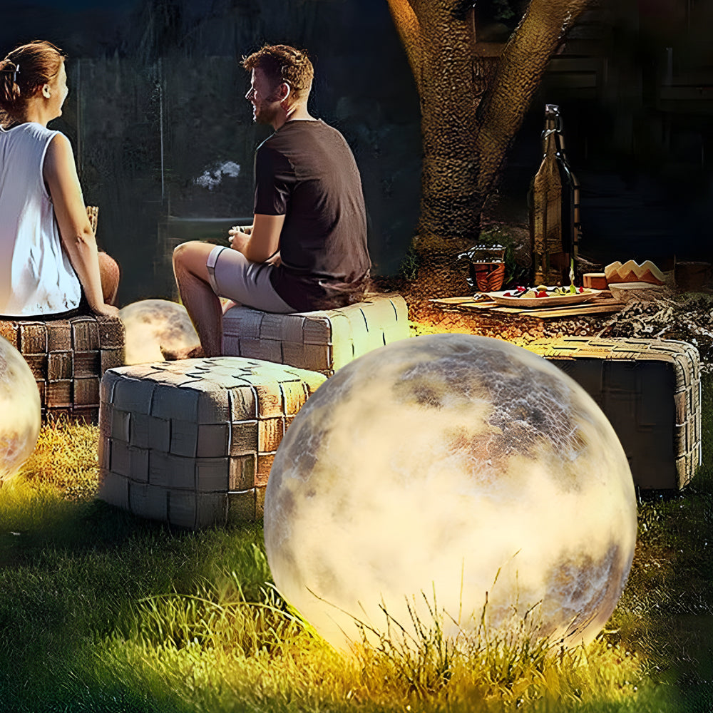 Dreamy Moon Lawn Light Waterproof Glass Luminous Outdoor Lamp-Lighom