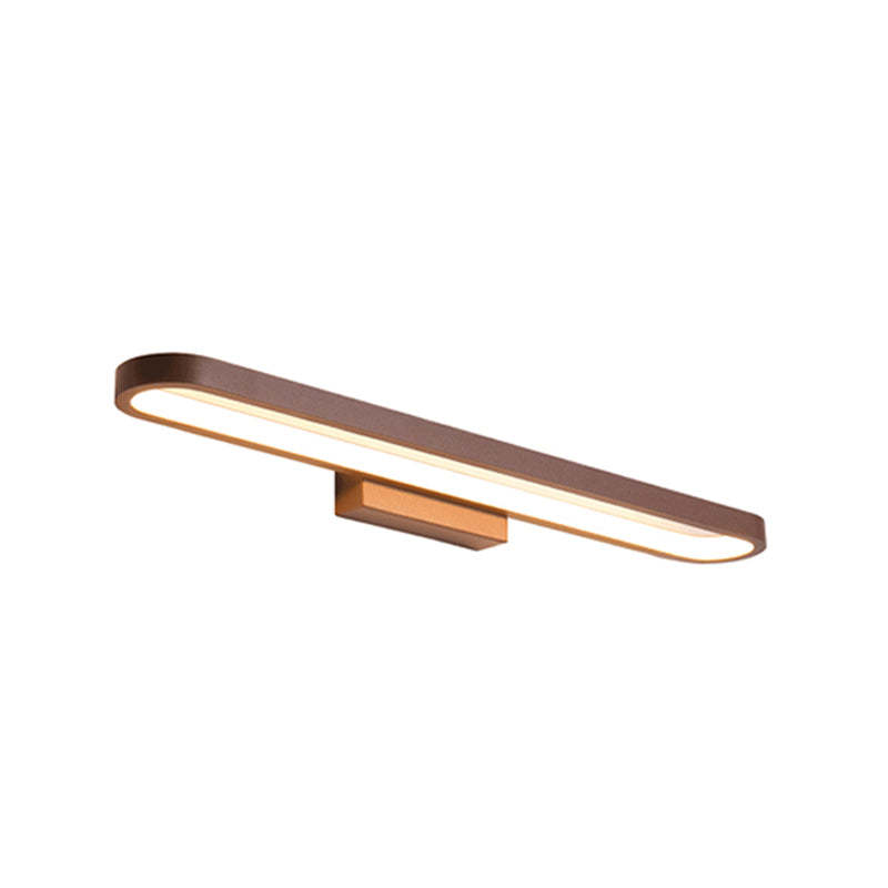 European Circular Aluminum LED Vanity Wall Sconce — Warm Light (3000K) / 220V-240V For UK/AU