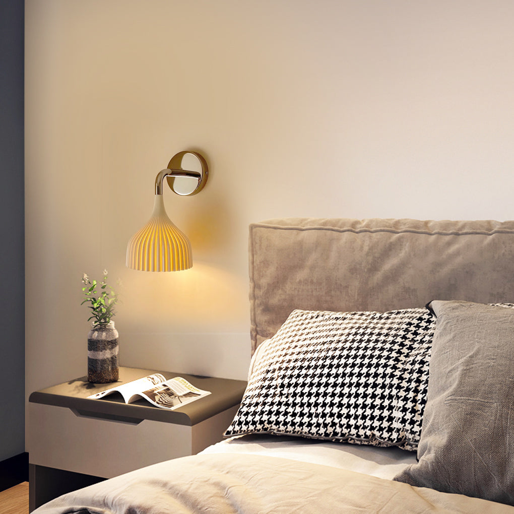 Pleated Shade Iron Modern Decorative Wall Sconce
