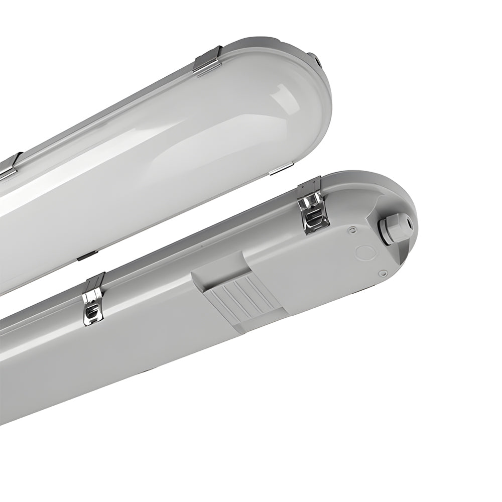 47" White Vapor-Tight Flush Mount Ceiling Light