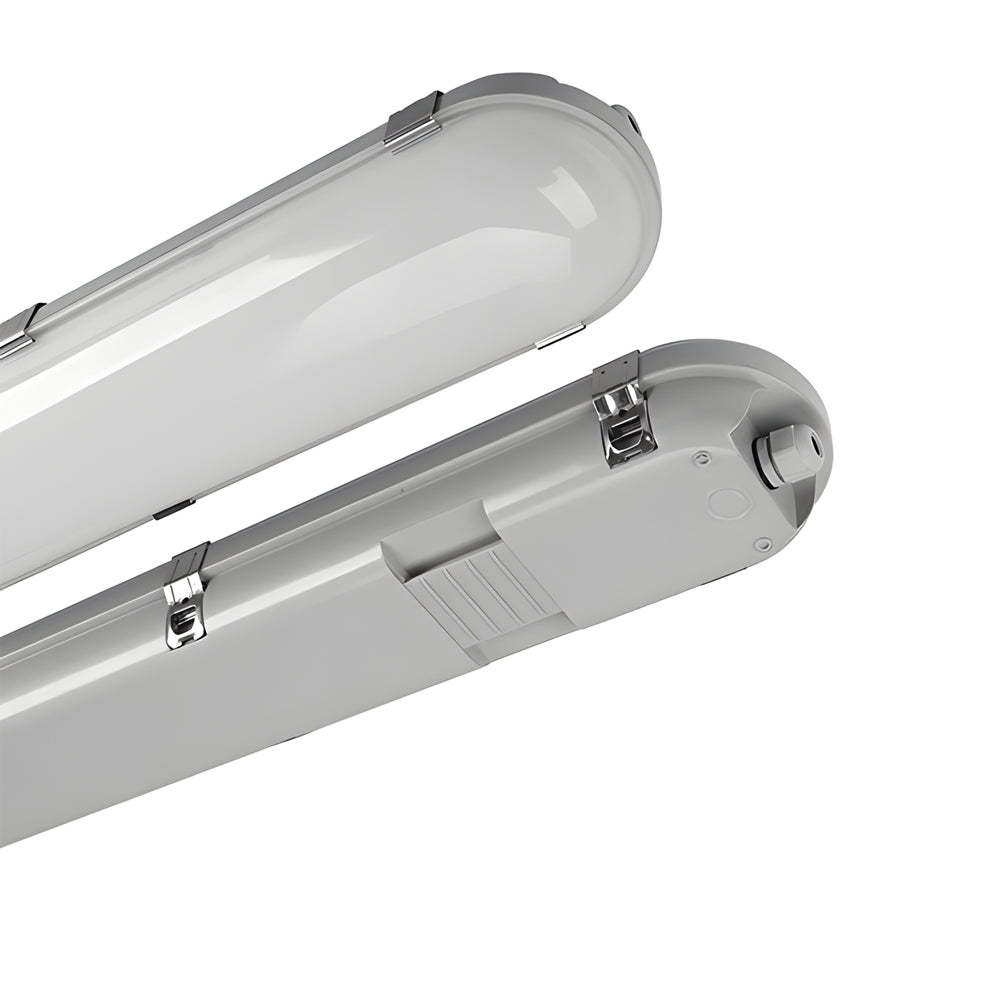47" White Vapor-Tight Flush Mount Ceiling Light