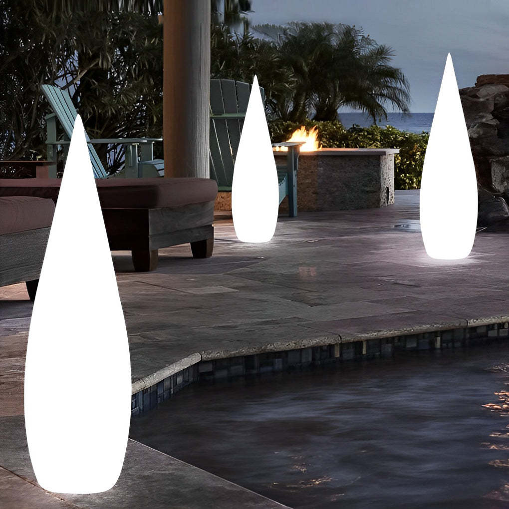 Three-Way Powered Water Drop LED Floor Lamp-Lighom
