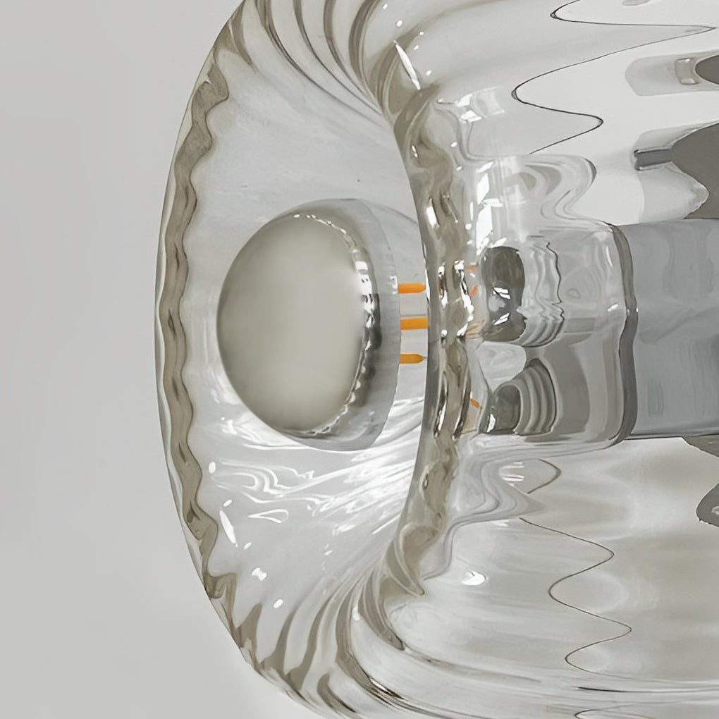 Round Art Creative Jellyfishs Glass Shade Simple Modern Wall Lights Fixture-Lighom