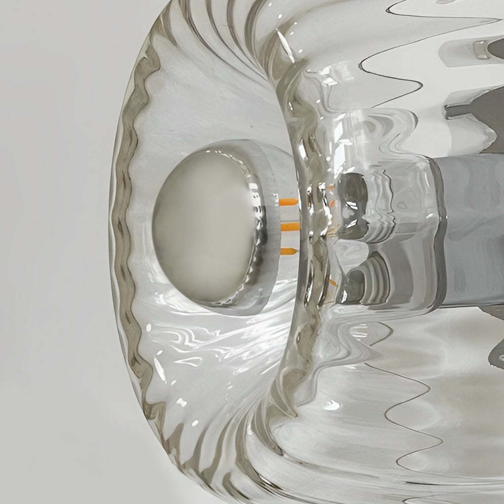 Round Art Creative Jellyfishs Glass Shade Simple Modern Wall Lights Fixture-Lighom