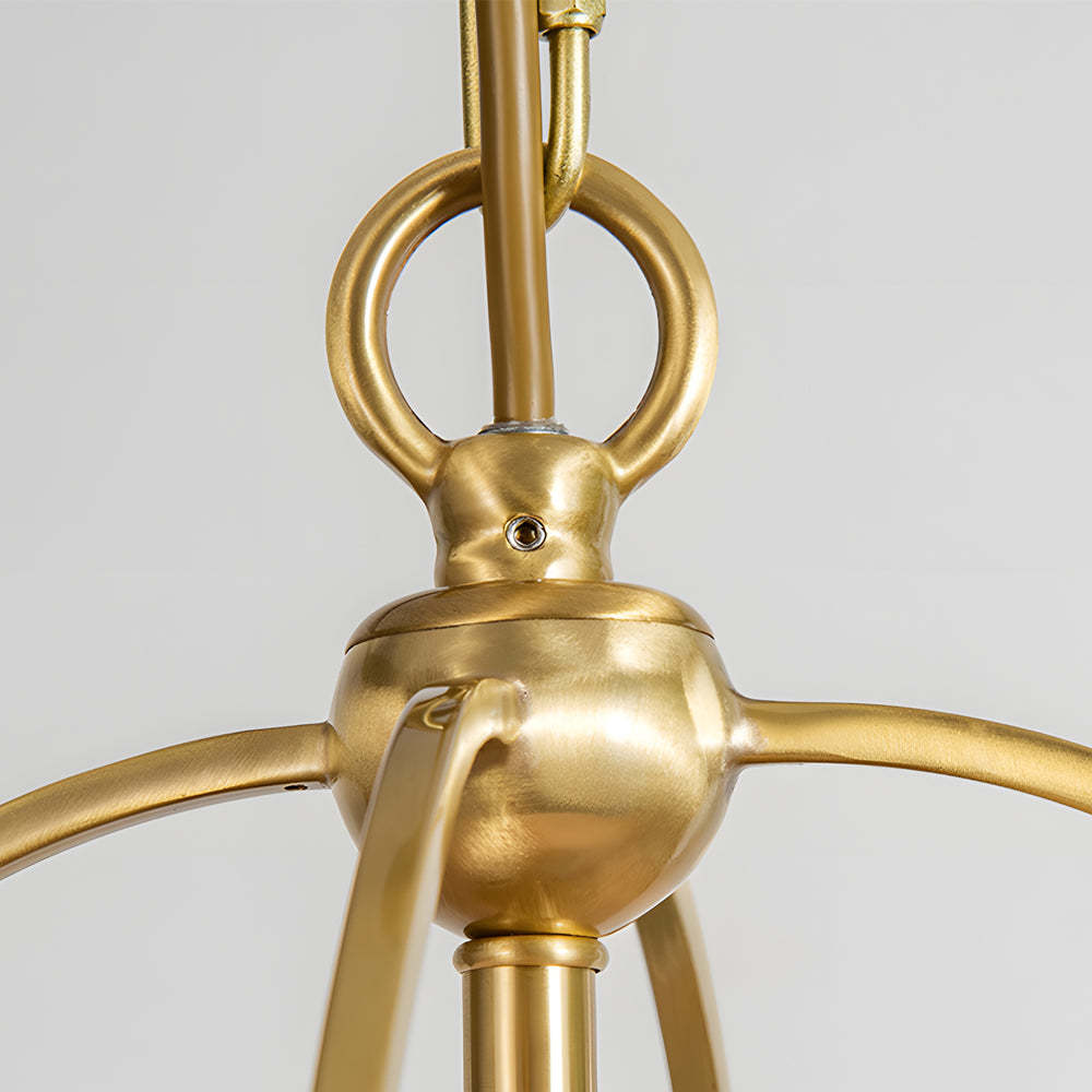 Trapezoid 13.8'' Wide Pendant Gold Fixture with White Fabric Shade