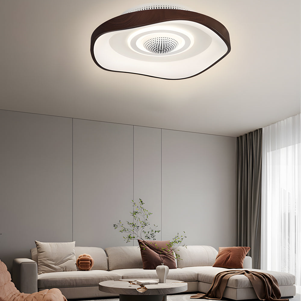 Lighom home bladeless synthetic ceiling fans for living room or office — Bronze