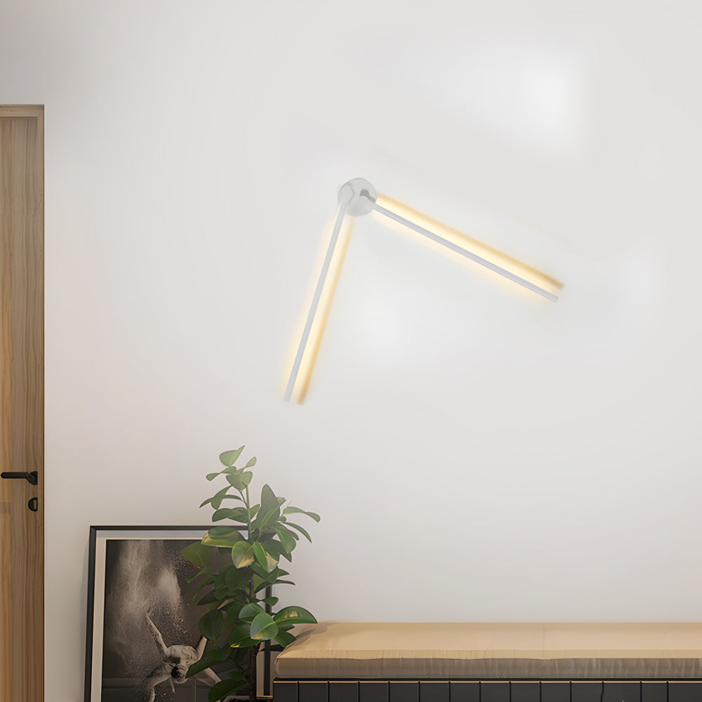 1 PC Black Modern Rotatable Linear LED Wall Light Sconces-Lighom