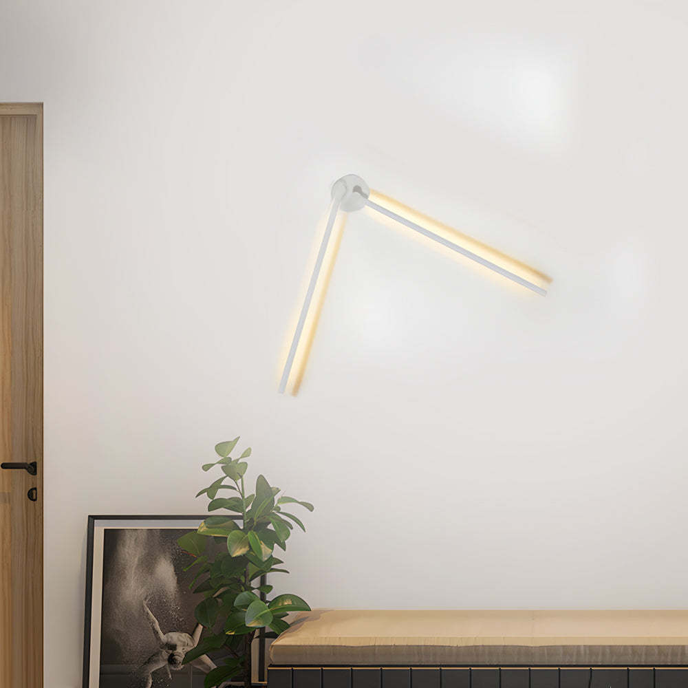 1 PC Black Modern Rotatable Linear LED Wall Light Sconces-Lighom