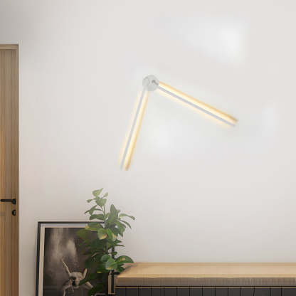 1 PC Black Modern Rotatable Linear LED Wall Light Sconces-Lighom