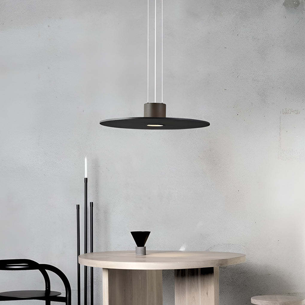 Round Plate LED Modern Island Pendant