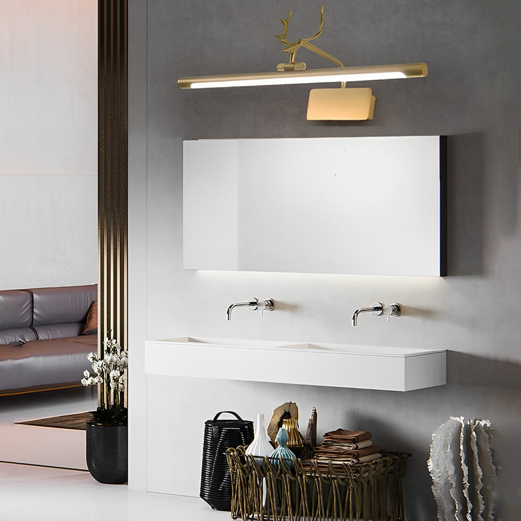 Antler-Inspired 210�� Adjustable LED Bathroom Vanity Light Bar-Lighom