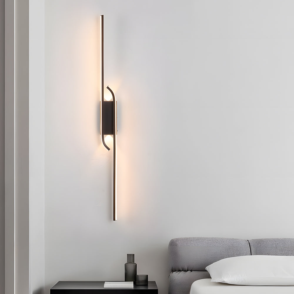 Minimalist Aluminum Black Nordic LED Wall Light