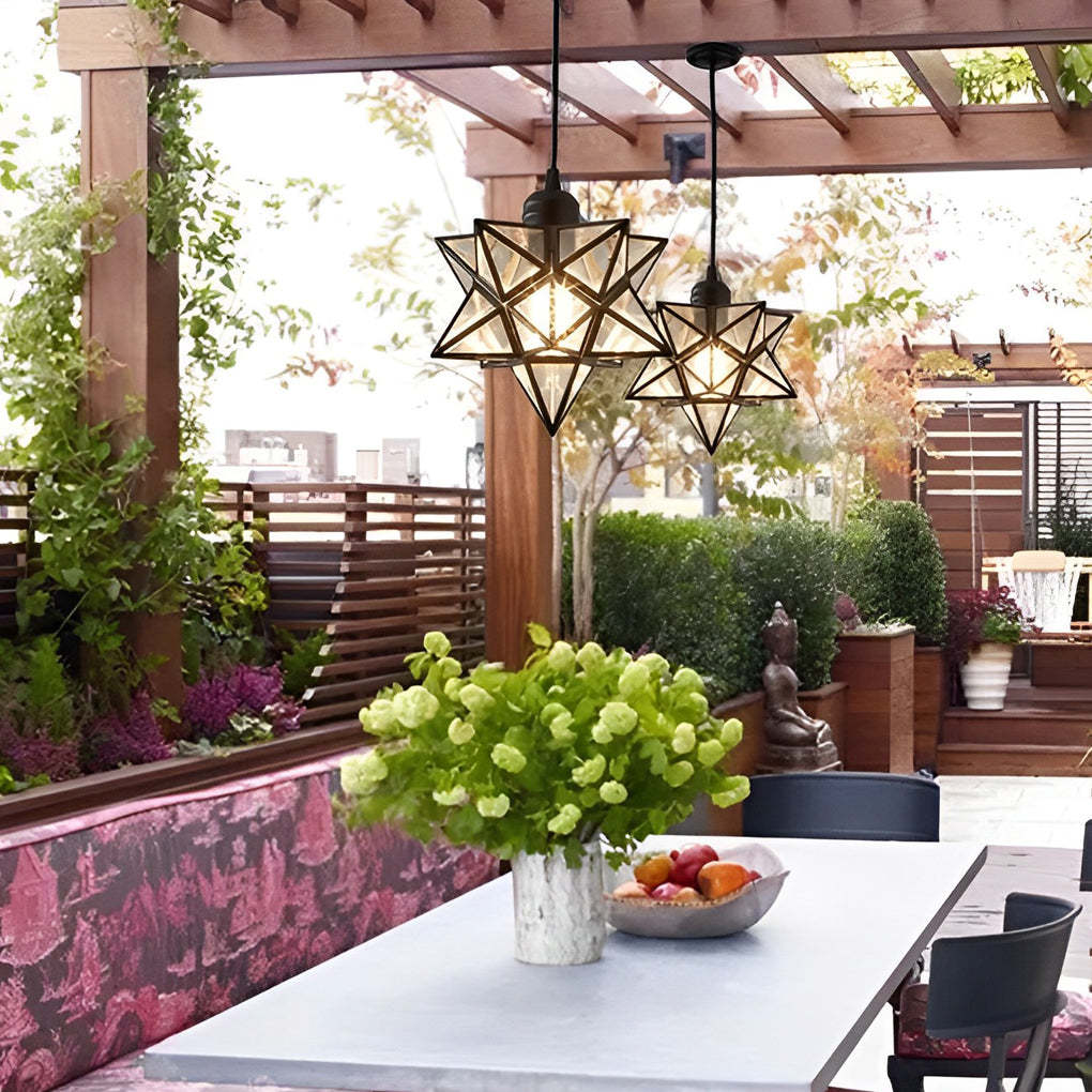 Five-Pointed Star Dimmable Modern Pendant