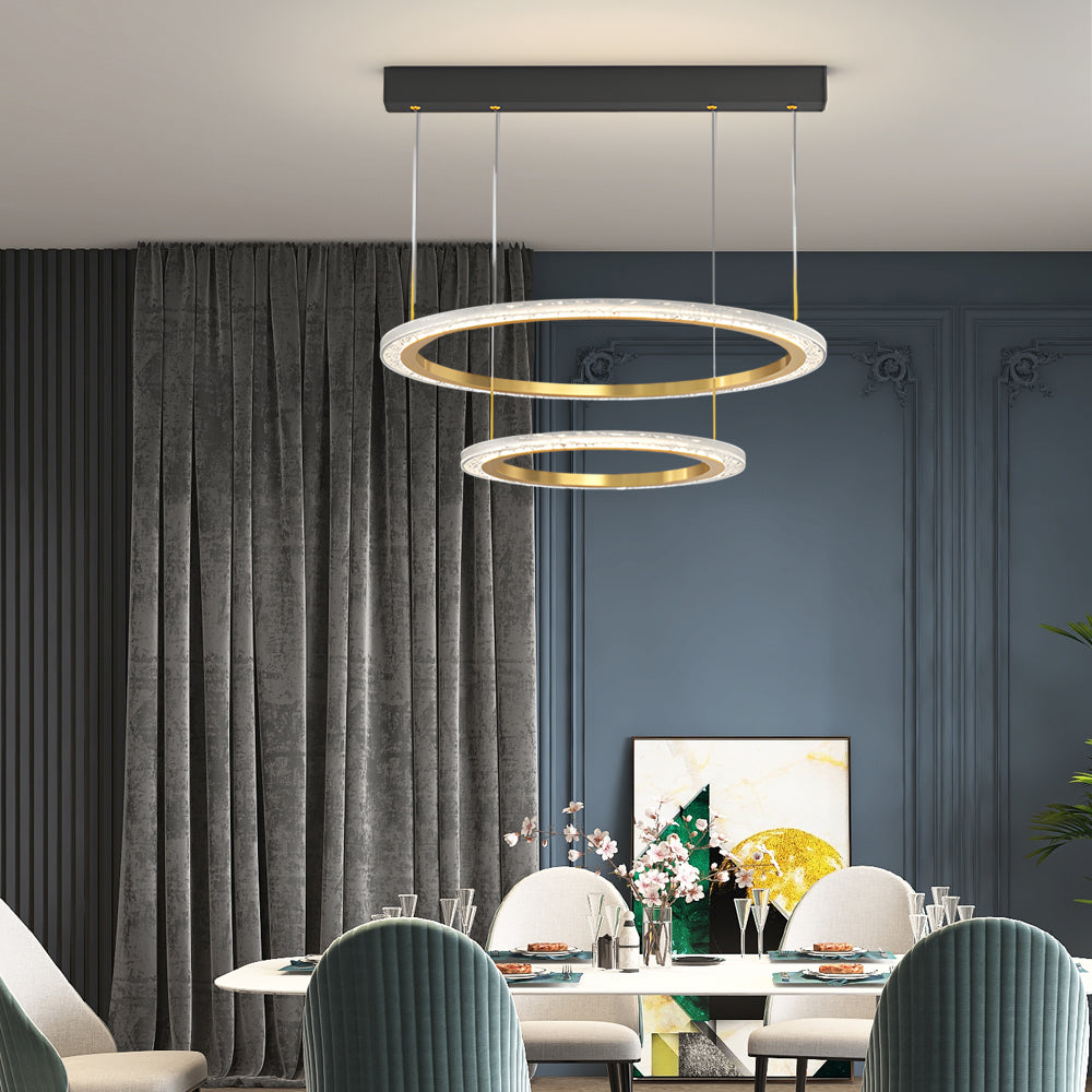 Circle Ring Modern Chandelier Hanging Light