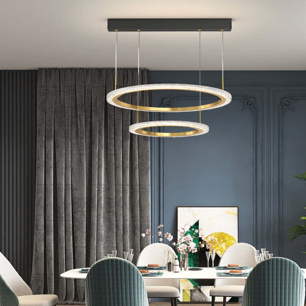 Circle Ring Modern Chandelier Hanging Light