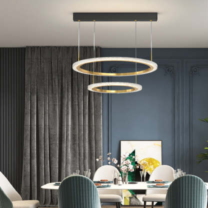 Circle Ring Modern Chandelier Hanging Light