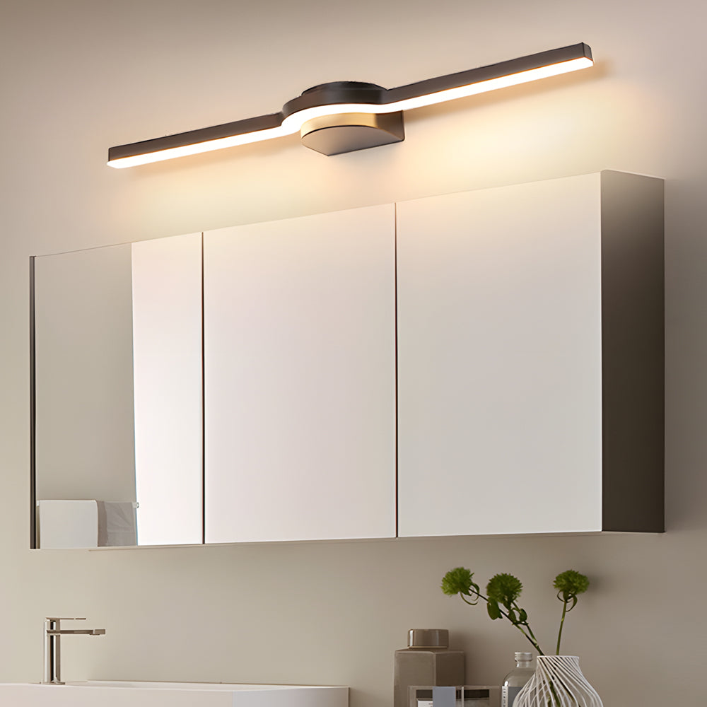 Curved Modern LED Bathroom Vanity Light