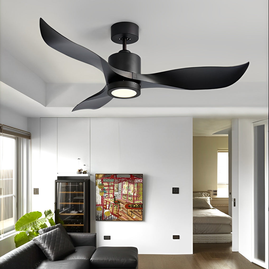 3-Blade Mute Intelligent Remote LED Nordic Fan