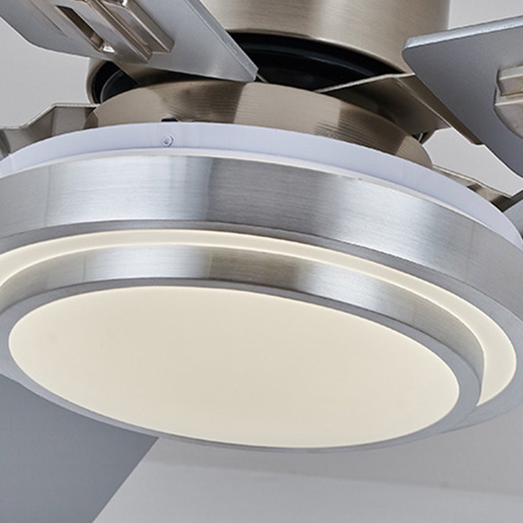 52" Nordic Remote Timing Mute Ceiling Fan Light