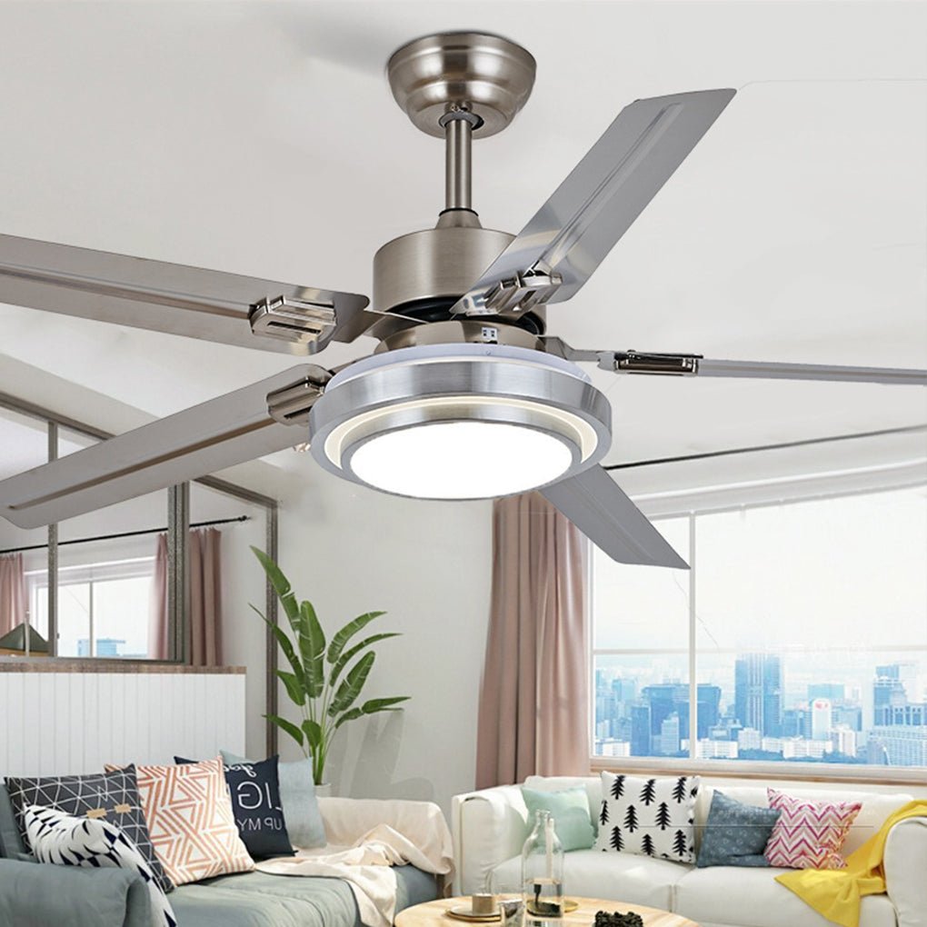 52" Nordic Remote Timing Mute Ceiling Fan Light