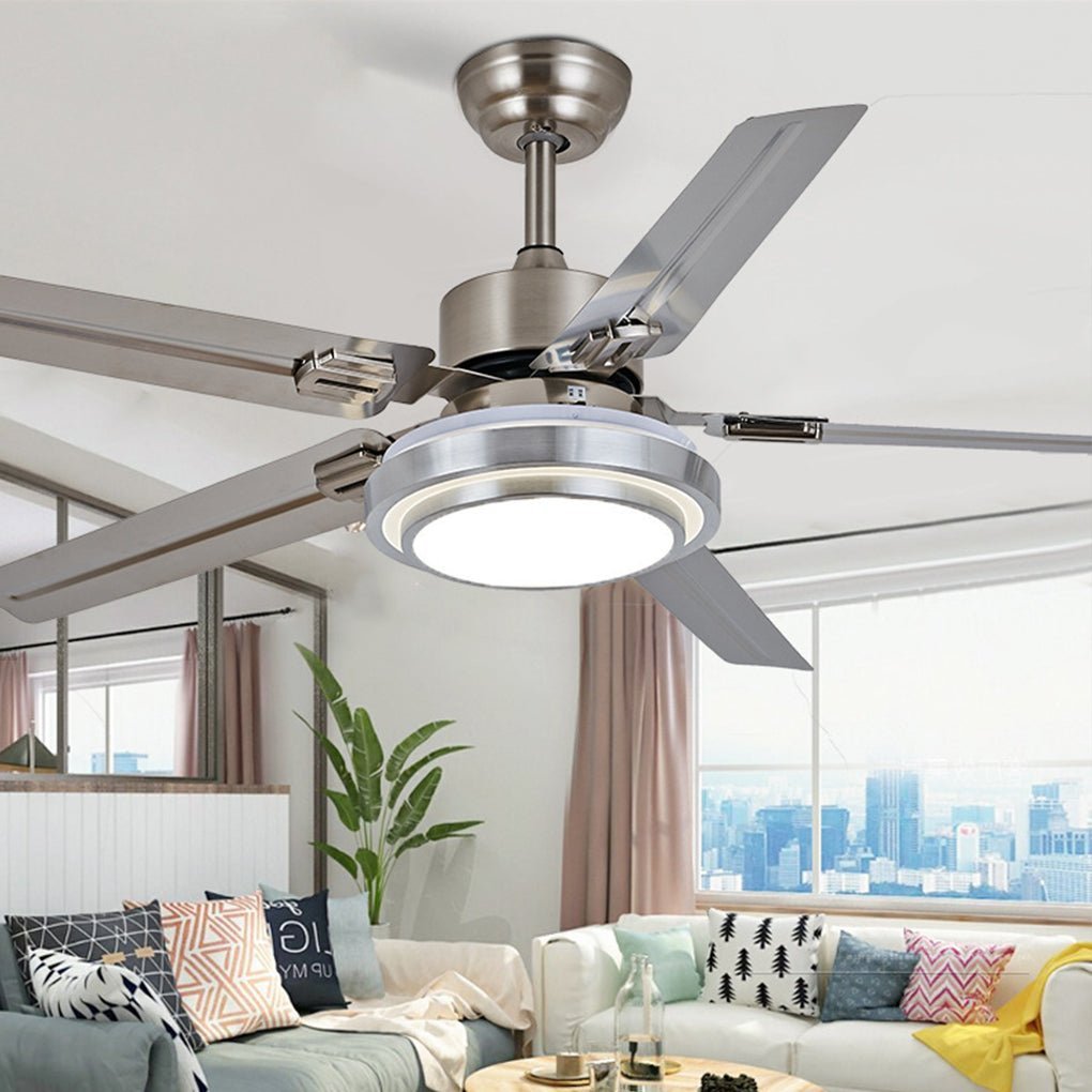 52" Nordic Remote Timing Mute Ceiling Fan Light