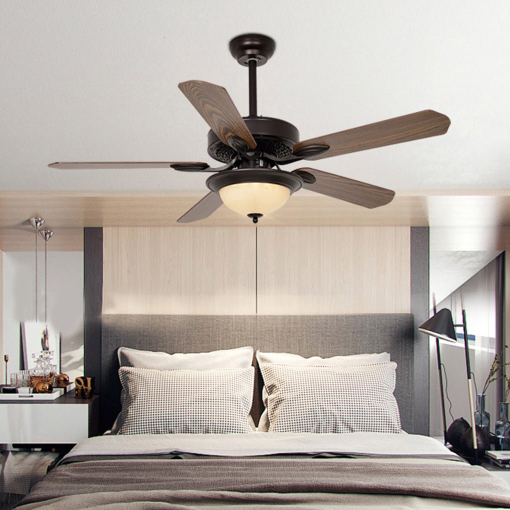 52" Variable Mute Intelligent Timing Ceiling Fan Light