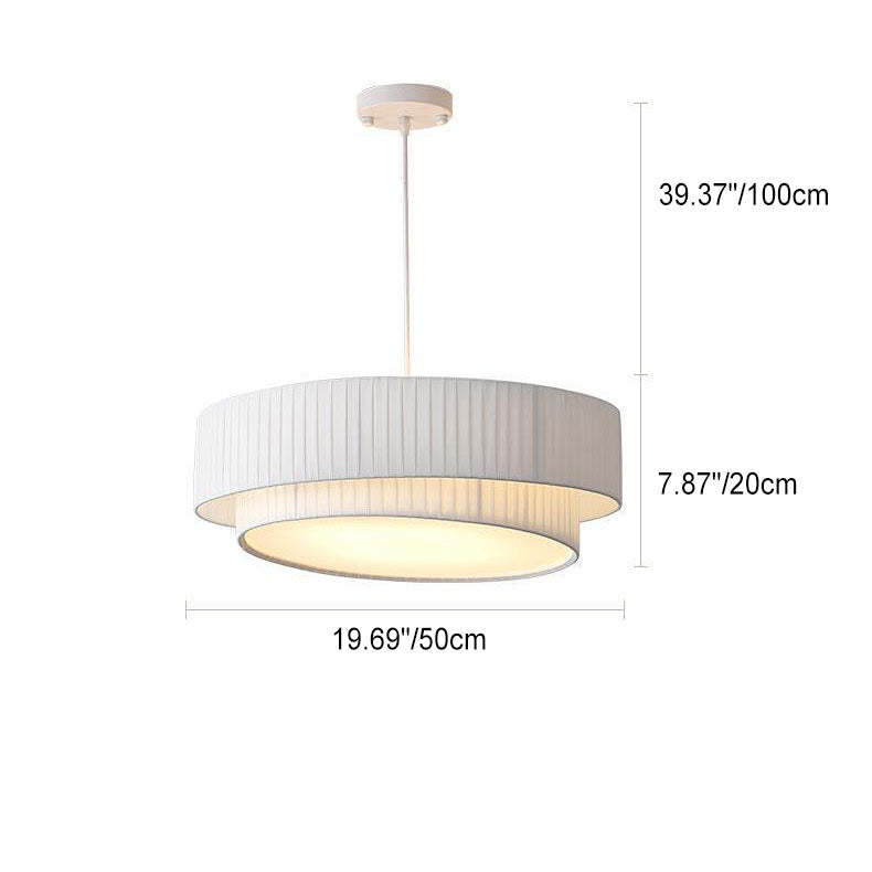 Scandinavian Iron Acrylic Fabric 4/5-Light Pendant