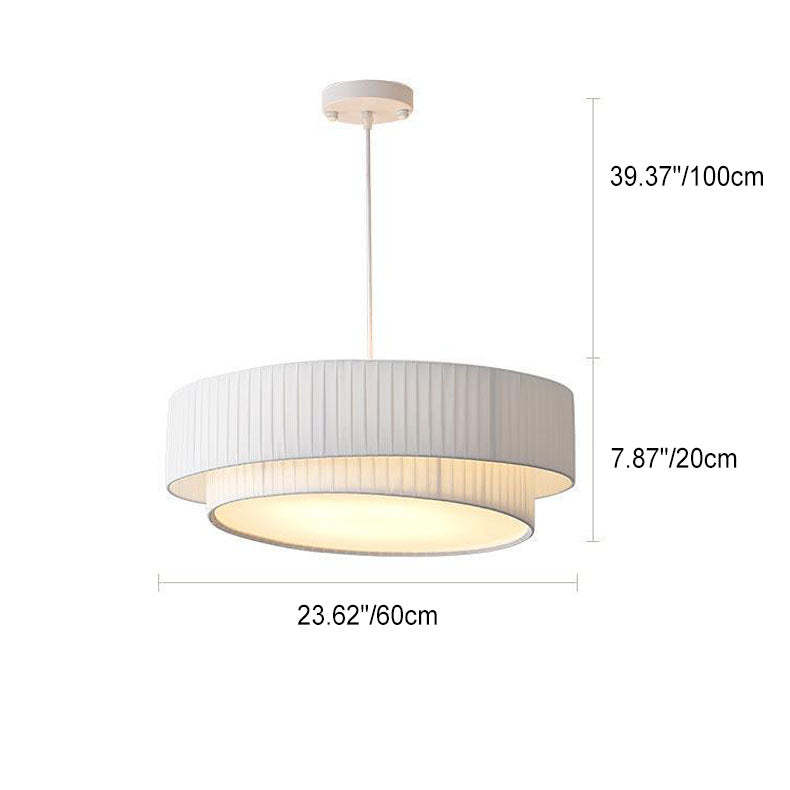 Scandinavian Iron Acrylic Fabric 4/5-Light Pendant