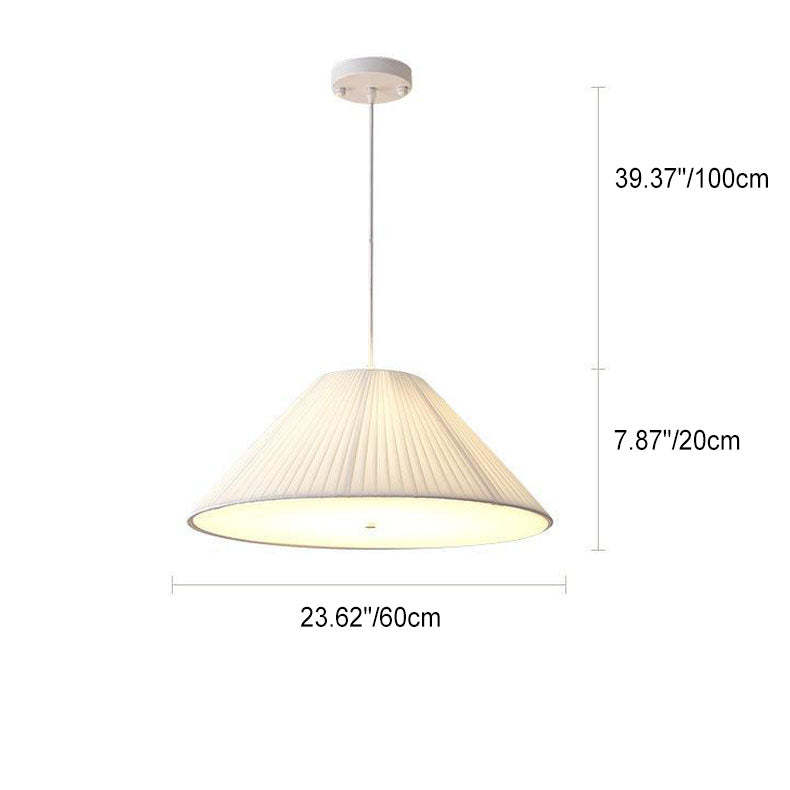 Scandinavian Iron Acrylic Fabric 4/5-Light Pendant