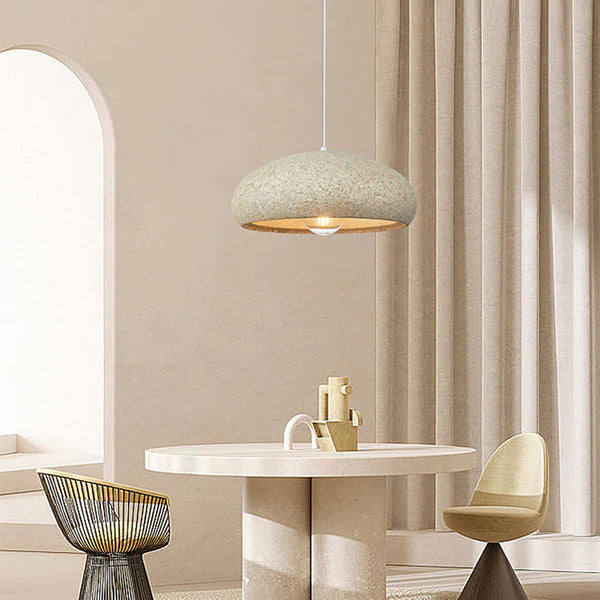 Creative Stone Beige Pendant Light For Dining Room